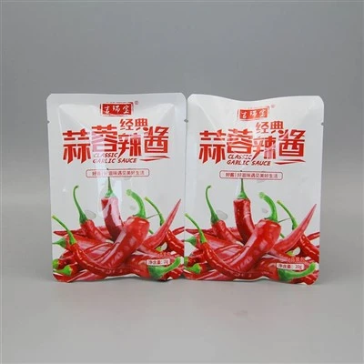 Busta per alimenti sottovuoto con salsa di peperoncino